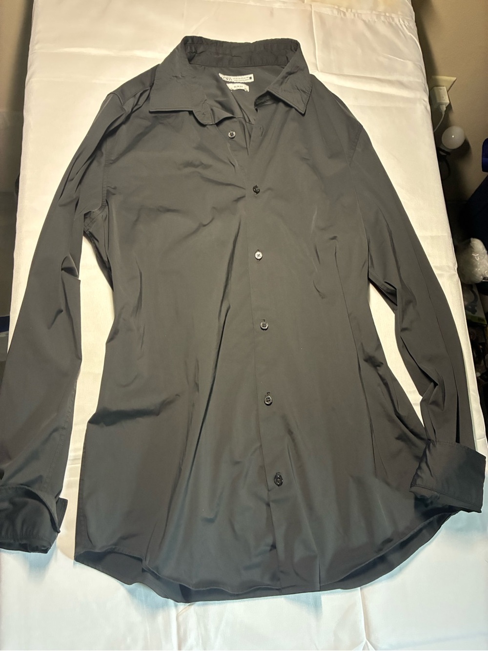 Zara Black Button-Up Shirt